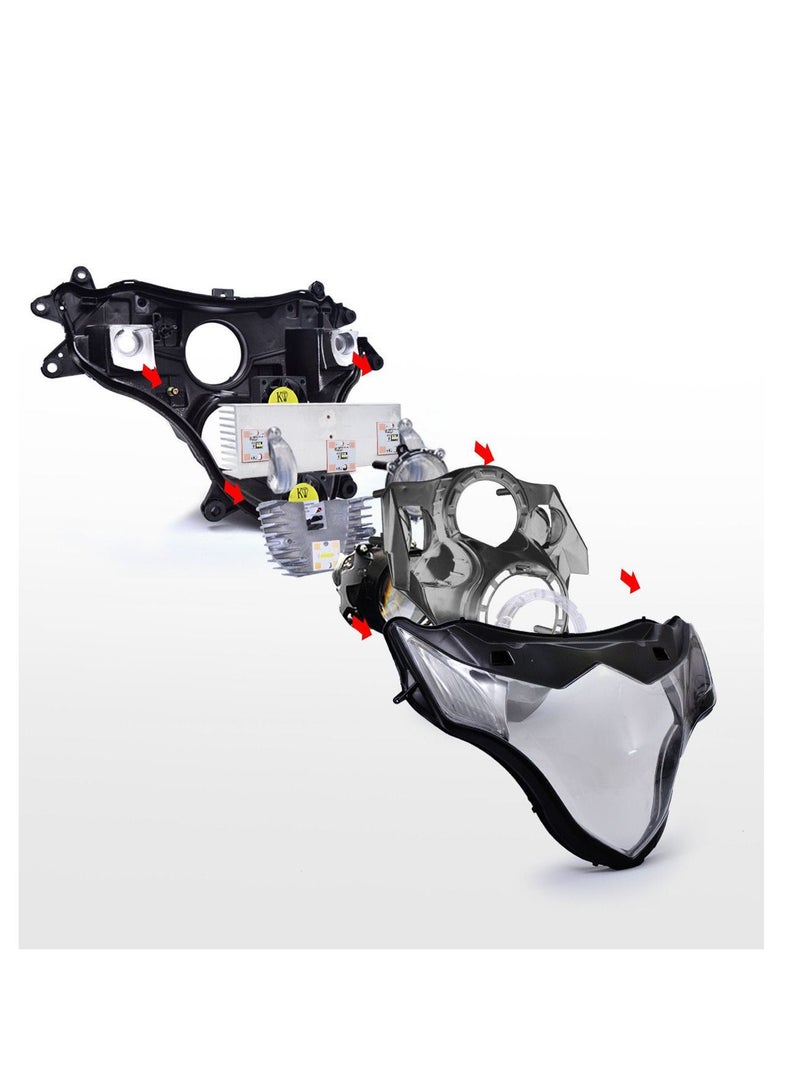 Generic LED Headlight Assembly V2 Fit For Suzuki GSXR1000 2009-2016  - Image 4