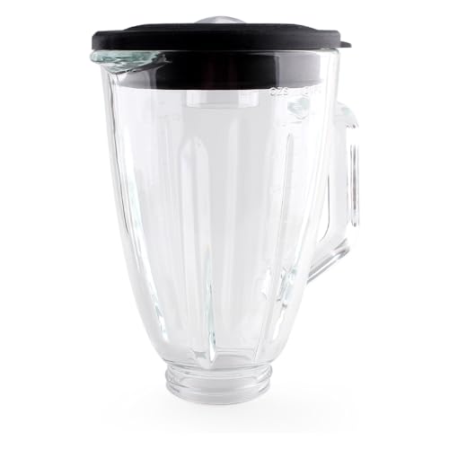 LMEI Replacement Parts 6-cups Glass Jar with Cross Blade and Collar,Compatible with Hamilton Beach Blenders 58147J, 58148,59149 - Image 2