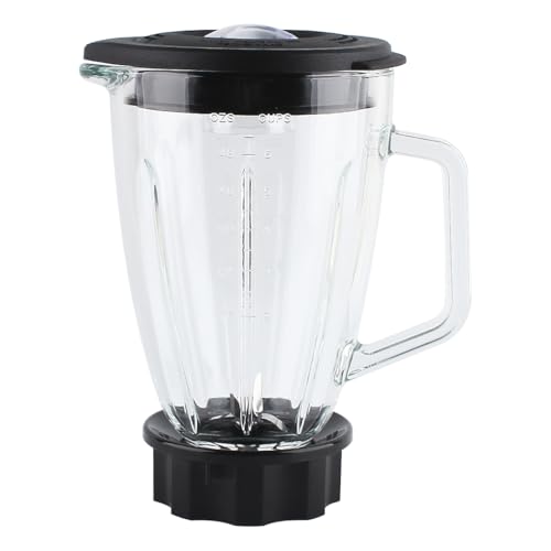 LMEI Replacement Parts 6-cups Glass Jar with Cross Blade and Collar,Compatible with Hamilton Beach Blenders 58147J, 58148,59149 - Image 1