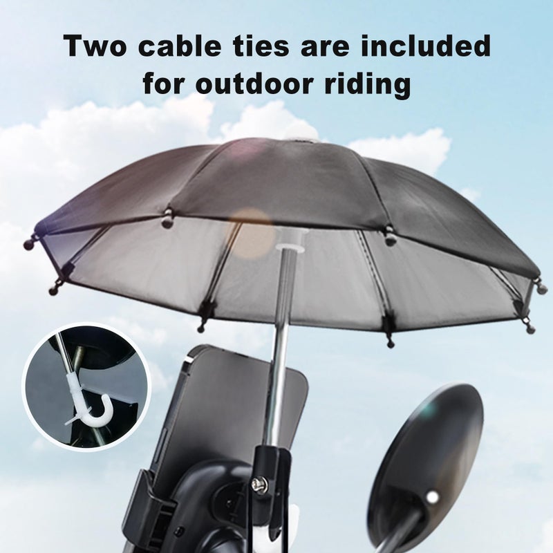 Yymobt Adjustable Universal Cell Phone Umbrella Stand, Anti-Glare Cover Sun Shield, Suction Cup Piggy Stand, Outdoor Phone Sunshade Holder - Image 3