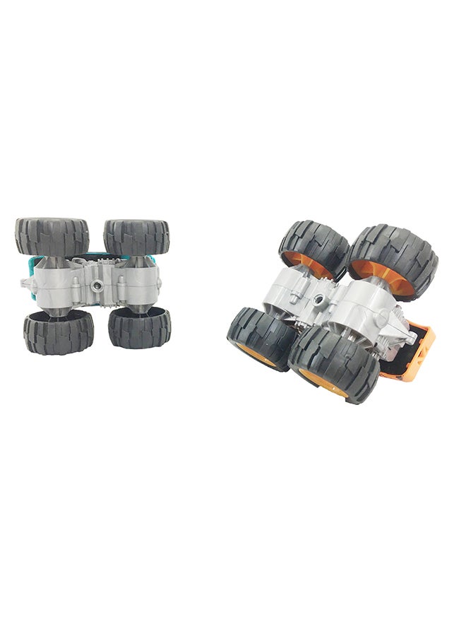 Galaxy Toys Galaxy Friction Truck - 12 cm Assorted Set | Pull-Back Powered Trucks | Special Big Wheel 4WD Series | Off-Road Orange, Blue & Green Trucks | Durable Plastic | Kids Vehicle Toy  - Image 4