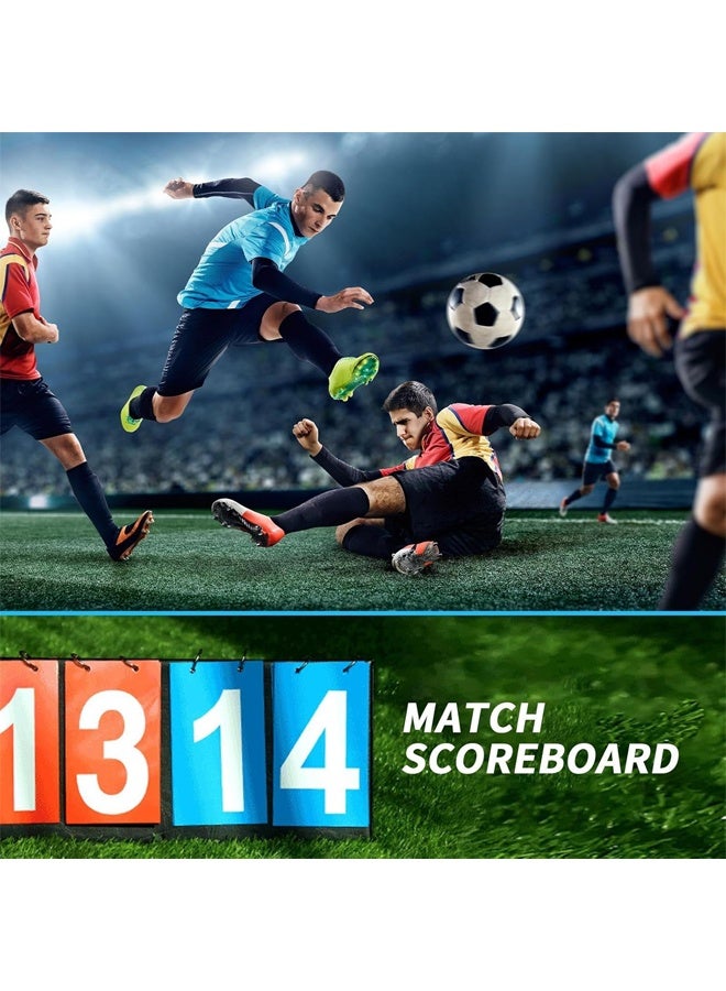 DUNISO Manual Flip Scoreboard ,4 Digital Portable Table Top Scoreboard Flipper ,Suitable for Football ,Basketball,Volleyball, Tennis and Other Competitive Sports - Image 3