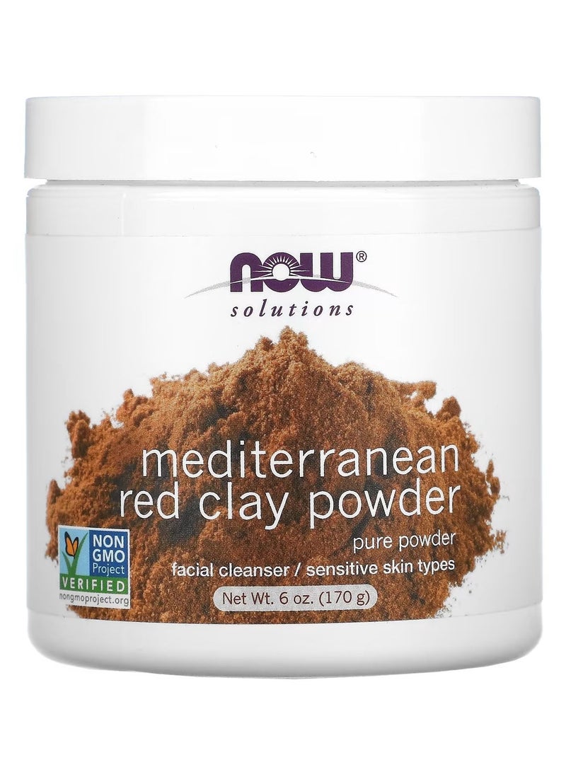 now Moroccan Red Clay Facial Cleanser Powder