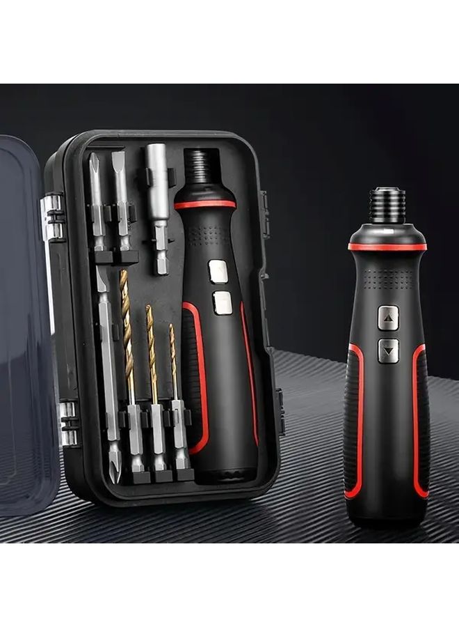 41pcs S2 Alloy Steel Hardness Bits Set With 2000mAh Battery Black And Red - Image 1