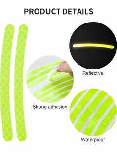 GROIC 20PCS Reflective Car Wheel Decorative Stripe Stickers, Personalized Car Wheel Modified Wheel Decals Universal Night Safety Warning Car Stickers  - Image 4