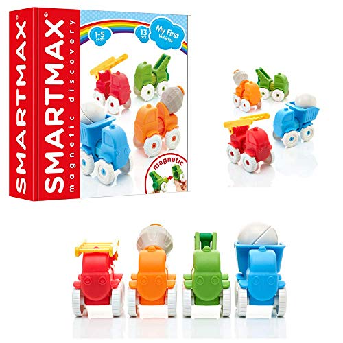 SmartMax My First Vehicles Magnetic Building Set STEM Learning Toy Ages 15 - Image 1