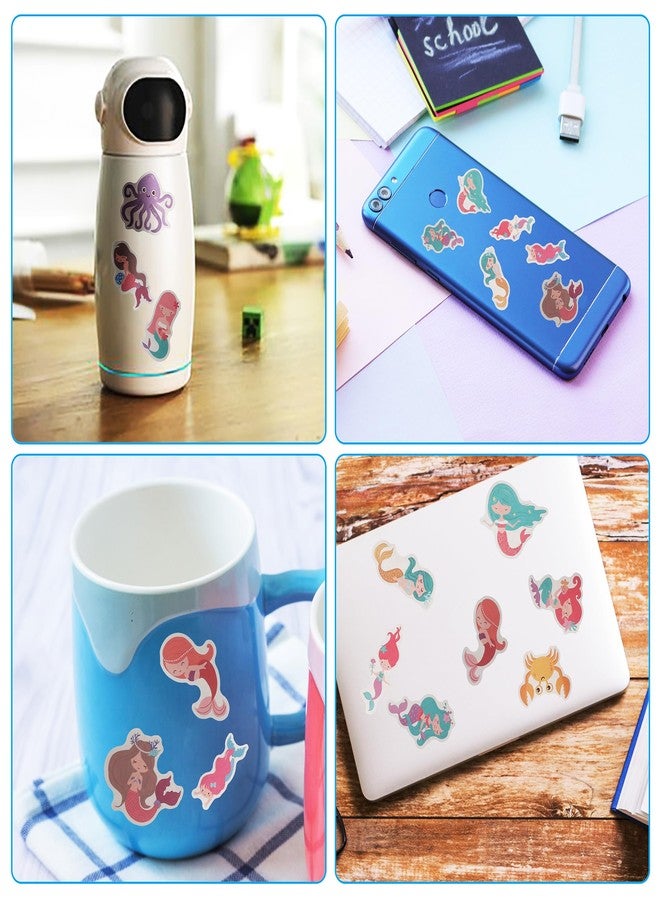 Cleverplay 100 Pack Mermaid Stickers, Mermaid Party Favors, Birthday Decorations - Image 4