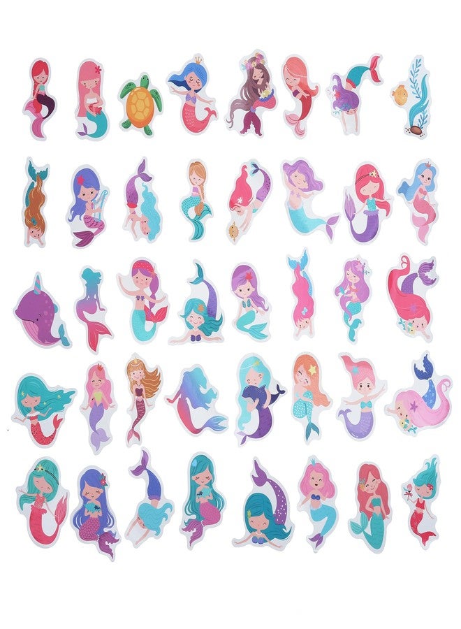 Cleverplay 100 Pack Mermaid Stickers, Mermaid Party Favors, Birthday Decorations - Image 3