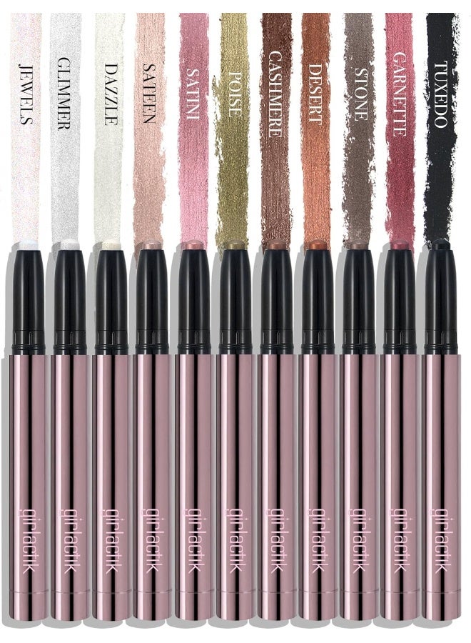 girlactik Metallic Brown Eyeshadow Pen - Image 2