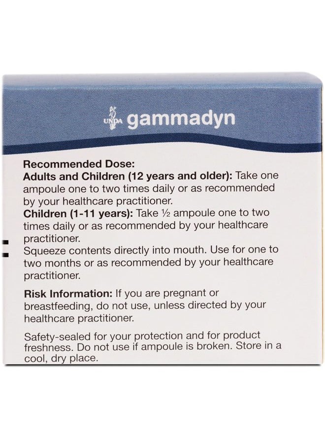 UNDA GAMMADYN Zn-Cu | Zinc-Copper Oligo-Element Supplement | 30 Ampoules  - Image 3