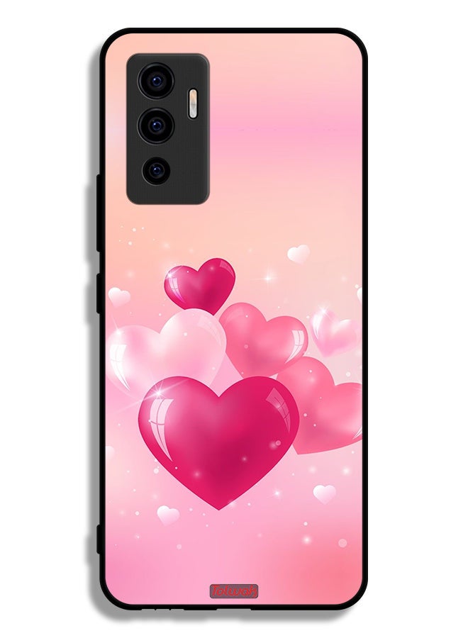 Tolwak Vivo S10e 5G Protective Case Cover Beautiful Hearts Art - Image 2