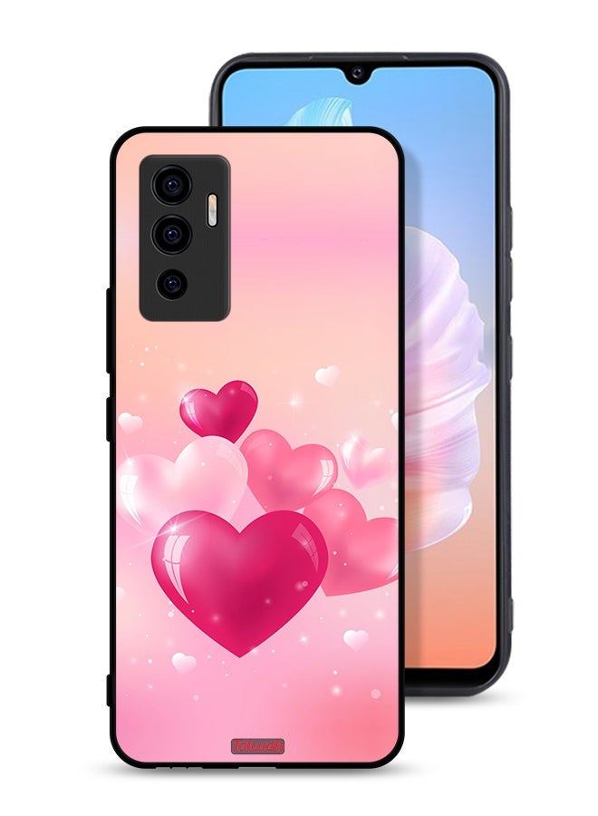 Tolwak Vivo S10e 5G Protective Case Cover Beautiful Hearts Art - Image 1