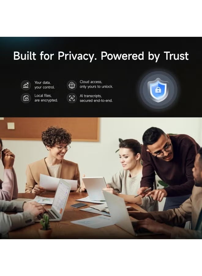 Mobvoi TicNote AI Voice Recorder 64GB Memory Note Recorder w/Case App Control 120+ Languages Transcribe Summarize with AI Shadow Digital Audio Recorder for Phone Calls Lectures Meetings Interviews - Image 4