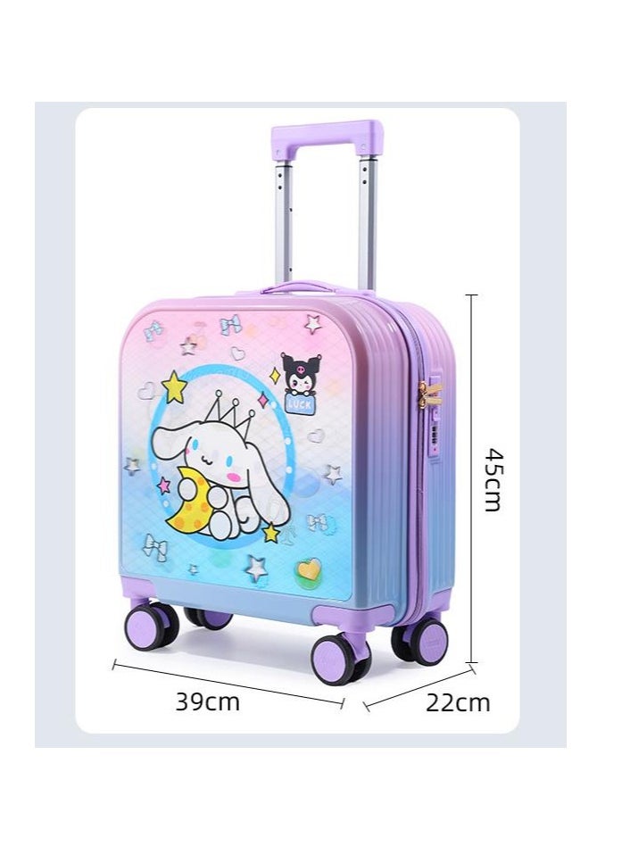 Golden Kids Luggage, 20 Inch Kids Lightweight 3D Trolley Bag, Suitcase with Cartoon Pattern, Travel Gift for Boys and Girls (Black)  - Image 2