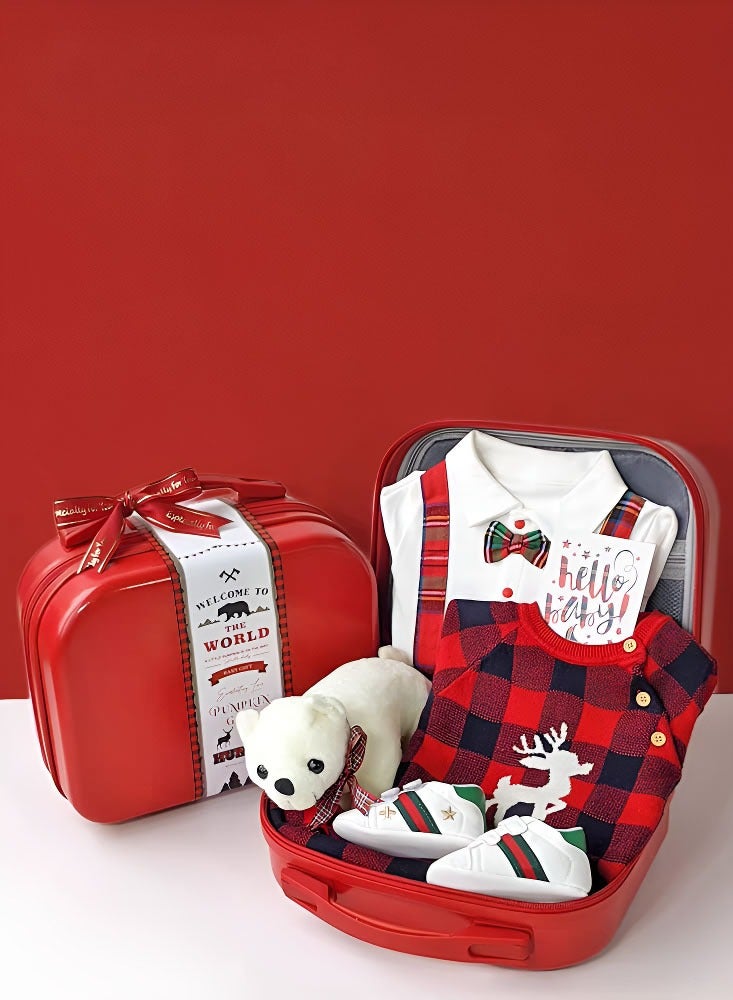 Adorable Premium Newborn Baby Gift Set for Boys in a Stylish Suitcase for 12 to 18 Months - Image 1