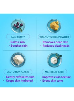 Chemist at Play Gentle Exfoliating Face Scrub With Mandelic Acid & Walnuts | Removes Dead Skin & Blackheads | Detans |Gives Instant Glow| Face Scrub For Women & Men | 100Ml  - Image 5