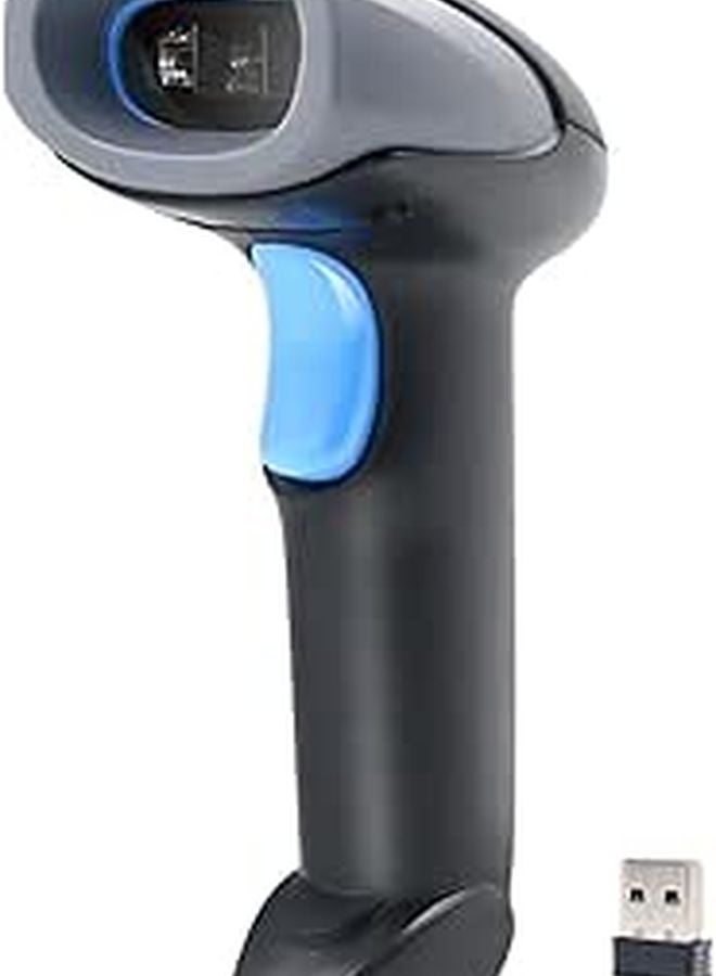 Wireless Barcode Scanner 1D 2D QR Code USB Wired Reader Compatible Windows Mac Linux - Image 1