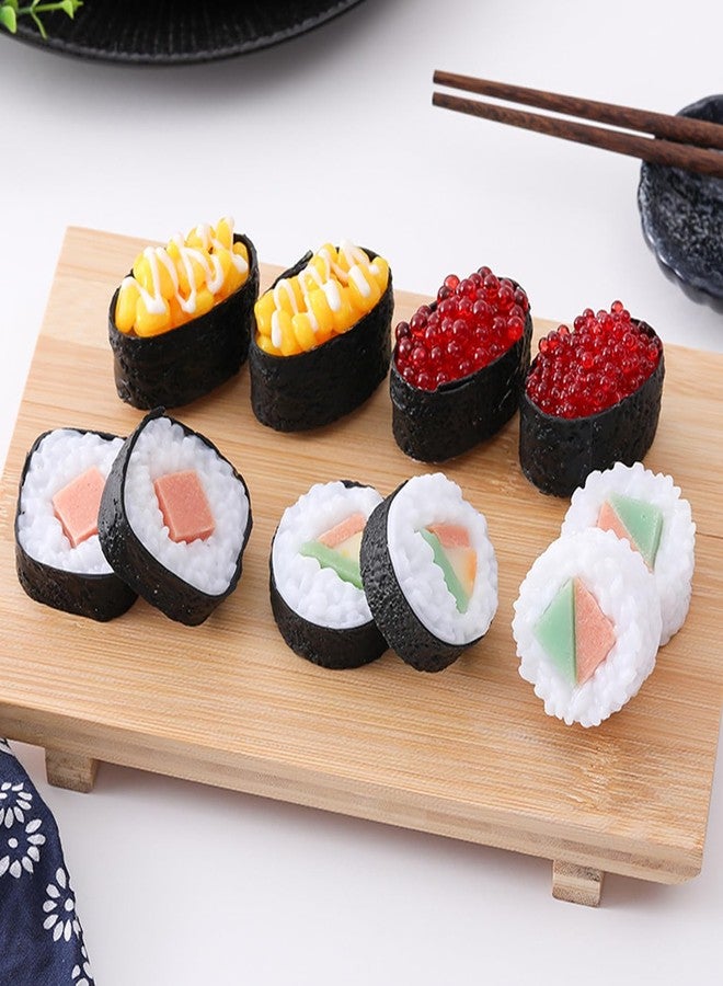 Fevoila 6 Pcs Fake Sushi Simulated Realistic Onigiri Lifelike Food Model Artificial Lifelike Sushi for Home Kitchen Display Photography Props - Image 3