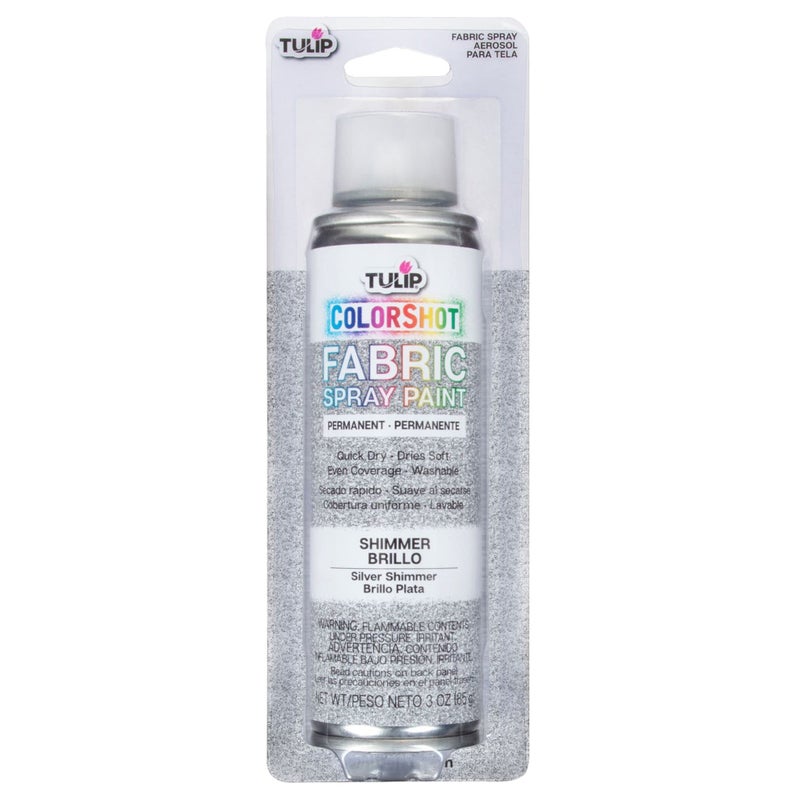 Tulip ColorShot Instant Fabric Color 3oz. Silver Shimmer - Image 1