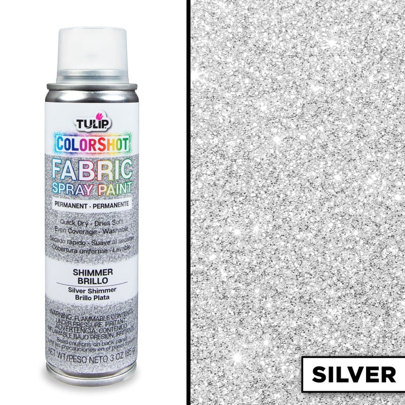 Tulip ColorShot Instant Fabric Color 3oz. Silver Shimmer - Image 3