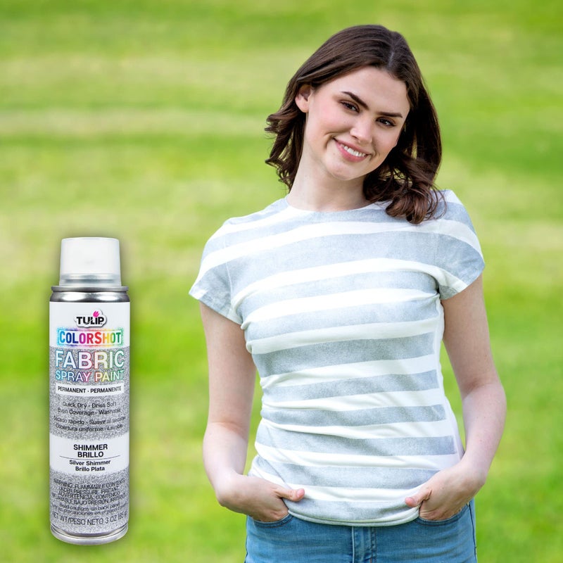 Tulip ColorShot Instant Fabric Color 3oz. Silver Shimmer - Image 5