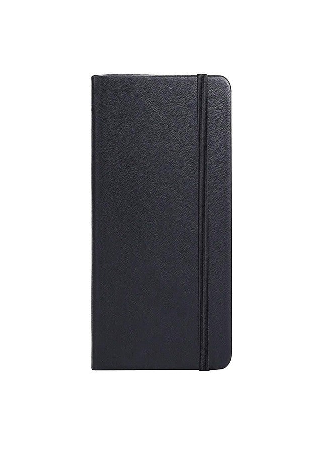 ZZTX Small Pocket Notebook 3.5" x 5.5" Hardcover Lined Paper Mini Notepad with Black Leather Sketchbook Composition Notebook 1 Pack - Image 1