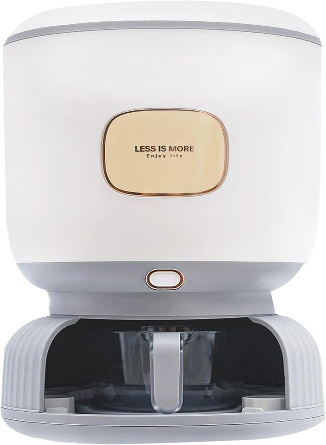 AMPLIN 10 KG Storage Containers for Kitchen Clear food grade Rice Dispenser, Large Grain Container with Egg Storage Tray Measuring Cylinder Moisture Proof Household Cereal Dispenser Bucket for Kitchen white - Image 1