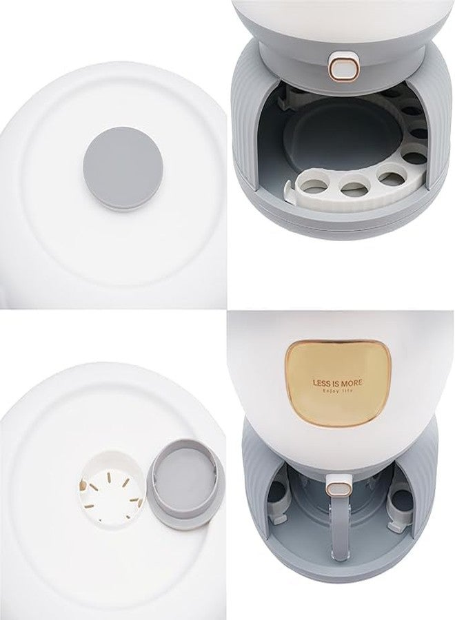 AMPLIN 10 KG Storage Containers for Kitchen Clear food grade Rice Dispenser, Large Grain Container with Egg Storage Tray Measuring Cylinder Moisture Proof Household Cereal Dispenser Bucket for Kitchen white - Image 5