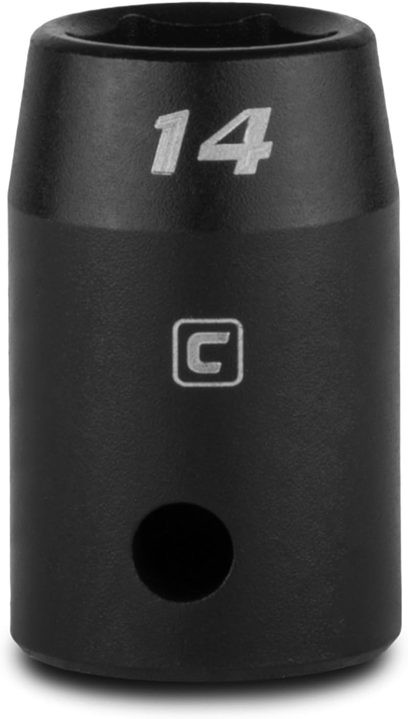 Capri Tools مفتاح تأثير ضحل 14 مم، 1/2 بوصة، 6 نقاط، مقياس - Image 1