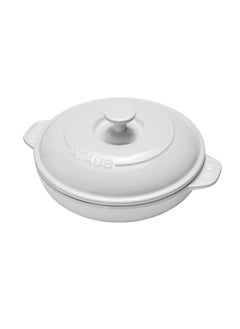 STAUB Staub Ceramics Covered Brie Baker, 8in, White  - Image 1