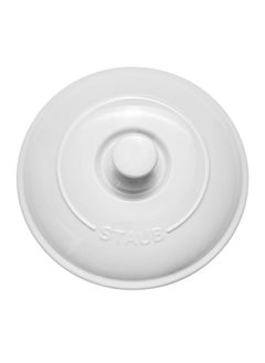 STAUB Staub Ceramics Covered Brie Baker, 8in, White  - Image 2