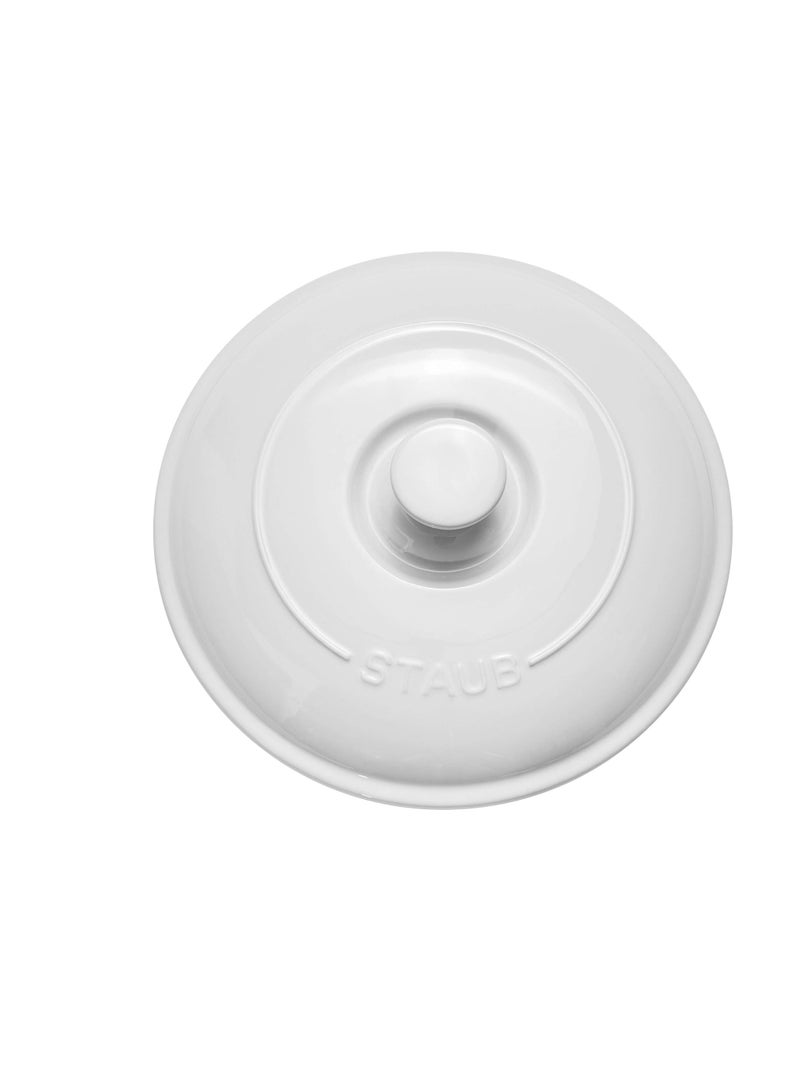 Staub Ceramics Covered Brie Baker, 8in, White - Image 5
