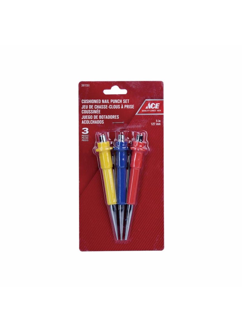 ACE Carbon Steel Nail Set W Cushion Grip 127cm 3pcs