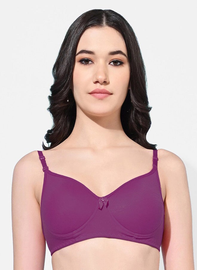 FIMS Pack Of 4 Full Coverage Lightly Padded Everyday Bras With All Day Comfort - Image 4