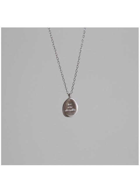 Simple And Niche Design Round Medal Necklace