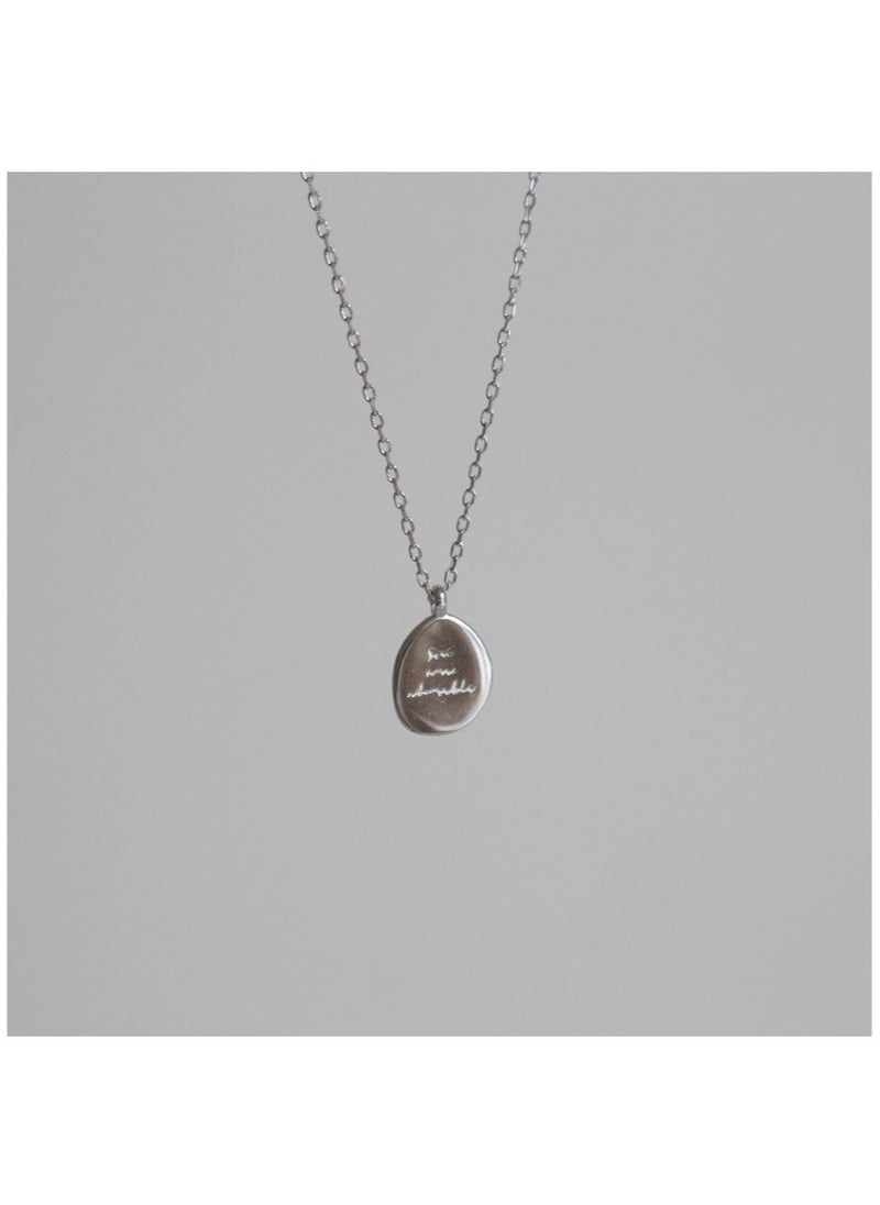Satinior - Simple And Niche Design Round Medal Necklace - Image 1