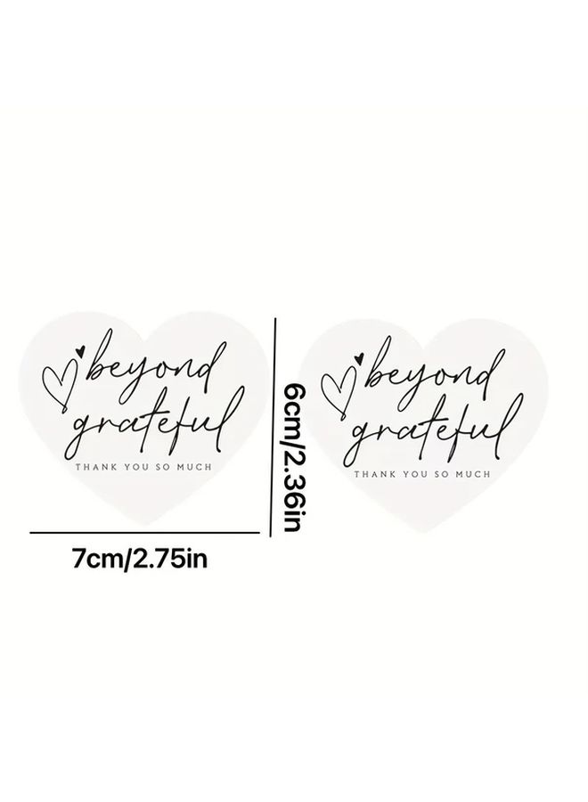 50 Pcs Heartfelt Thank You Cards Love Shape With Inspirational Messages For Weddings Valentine Day Thanksgiving Engagement And Customer Appreciation - Image 3