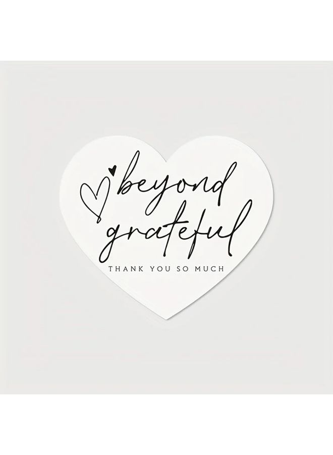 50 Pcs Heartfelt Thank You Cards Love Shape With Inspirational Messages For Weddings Valentine Day Thanksgiving Engagement And Customer Appreciation - Image 4