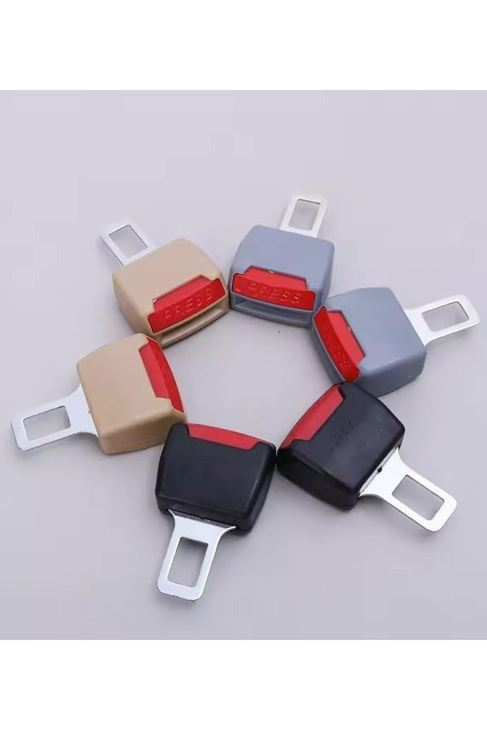 ETAVA Universal Car Seat Belt Buckle Alarm Stopper (2-Pack) – Adjustable Seatbelt Clip Insert for Child Seats & Alarm Mute | Car Safety Buckle Blocker – Grey Plastic - Image 4