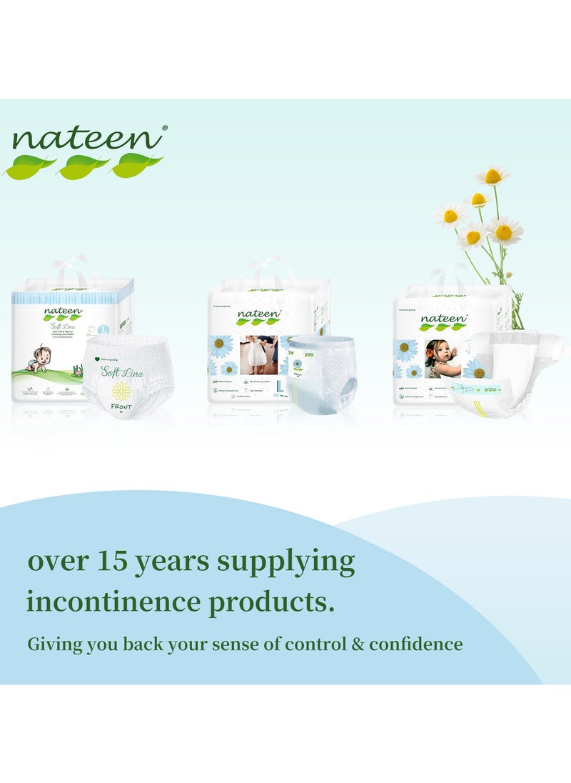 حفاضات أطفال Nateen Soft Line، مقاس 6 (15+كجم)، مقاس XX-Large، سراويل حفاضات عدد 42، سراويل حفاضات أطفال فائقة النعومة وجيدة التهوية. - pzsku/Z933C9CAD0EEE17E9D92DZ/45/_/1740564234/5b1c865f-f5a2-4823-92ec-704671713eff