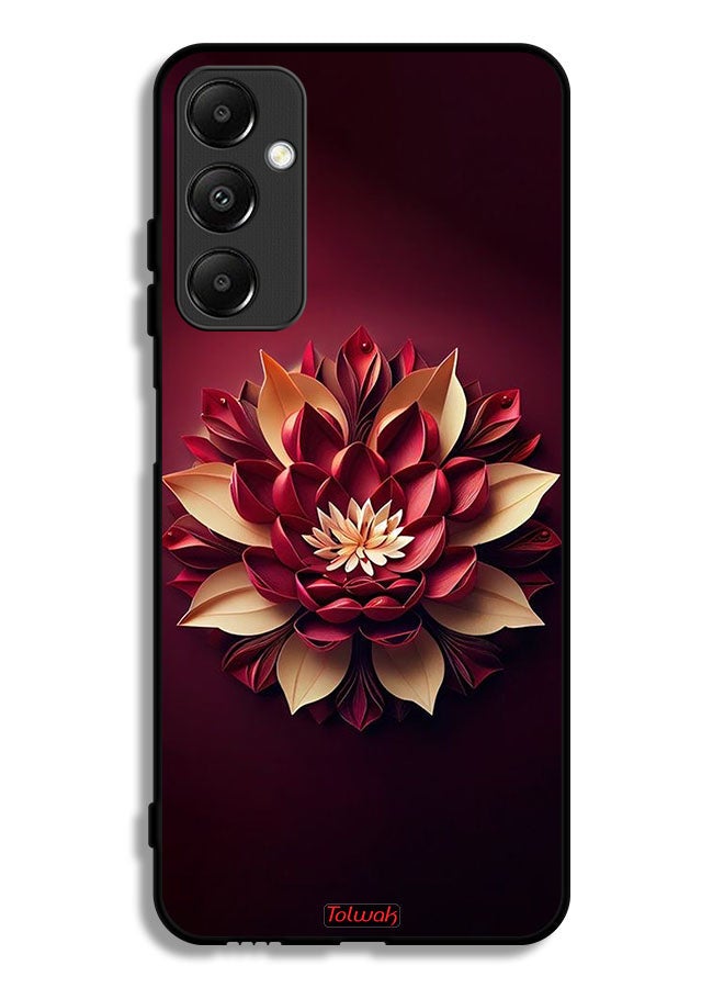 Tolwak Samsung Galaxy A05s Protective Case Cover Flower Abstract Design - Image 1