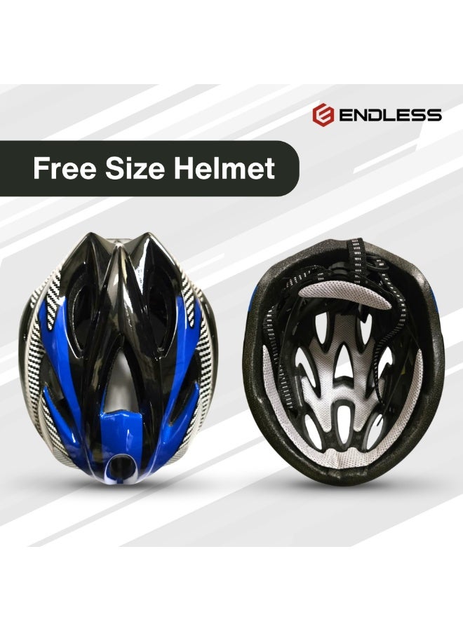 ENDLESS  EL1049 High Quality Cycle and Skates Helmet with Adjustable Strap | Material : Polycarbonate, EPS | With Inside Cushioning Padding for Comfort | For Adults, Women and Men - Image 4