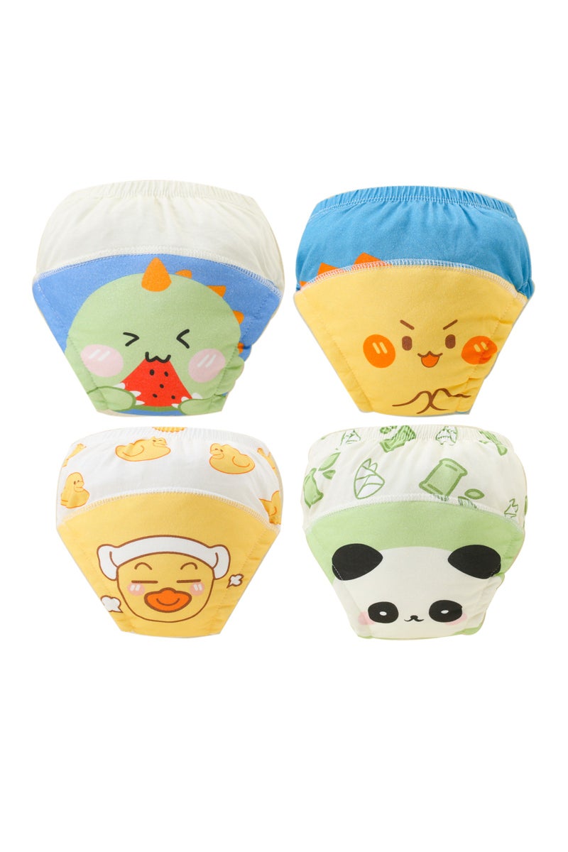 ملابس داخلية ماصة للتدريب على استخدام المرحاض مقاس M للأولاد والبنات، مصنوعة من القطن بنسبة 100% وقابلة لإعادة الاستخدام - Image 1