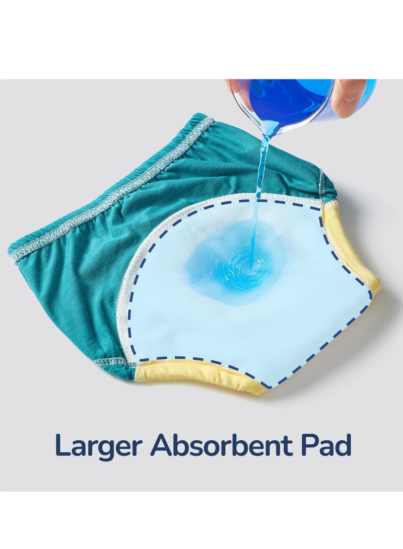 ملابس داخلية ماصة للتدريب على استخدام المرحاض مقاس M للأولاد والبنات، مصنوعة من القطن بنسبة 100% وقابلة لإعادة الاستخدام - Image 2