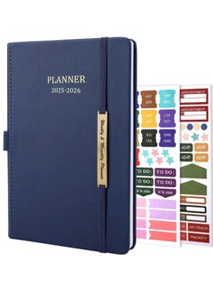 Bukela Planner Notebook 2025-2026, Month Weekly Planner Runs JAN 2025 to JUN 2026, 2025-2026 Planner with Pen Loop, Back Pocket and Stickers, 18 Months Planner, Monthly Planners 2025-2026  - Image 1