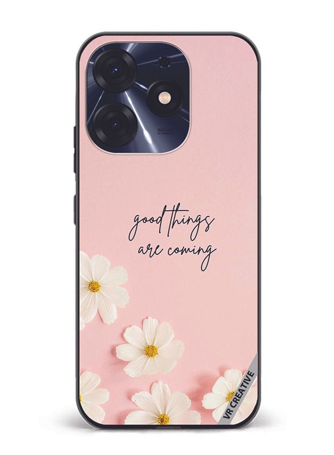 VR CREATIVE Protective Case Cover For Tecno Spark 10 Pro Good Things Are Coming Design Multicolour - Image 1