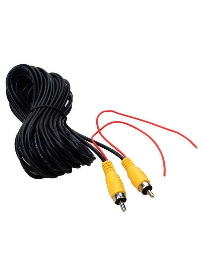 Car Reversing Image Camera Video Cable Universal NAVigation Lotus Head Rear View Av Extension With Trigger-Color:AV Trigger Cable - 12m  - Image 1