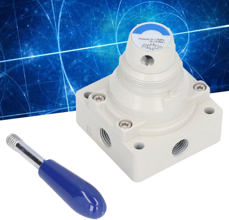 4 Way Pneumatic Hand Valve, Aluminum Alloy, Rotary Lever, Efficient Air Flows, Lubrication Proof, for Pneumatic Systems (4HV210-06) - Image 4