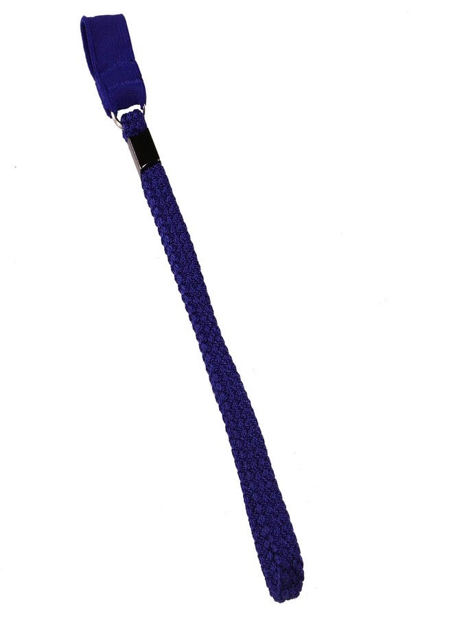 PCP Cane Wrist Strap, Durable Triple Braided Elastic Nylon Lanyard for Canes, Blue - Image 1