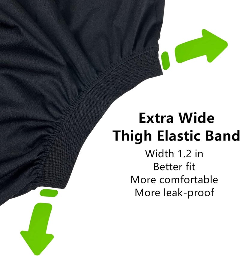 AQX Adult Diaper Cover for Incontinence High Waist Active Waterproof Latex Pants with Cotton Layer Noiseless Reusable Washable Pull Up Plastic Pants High Waist 5XL - Image 3